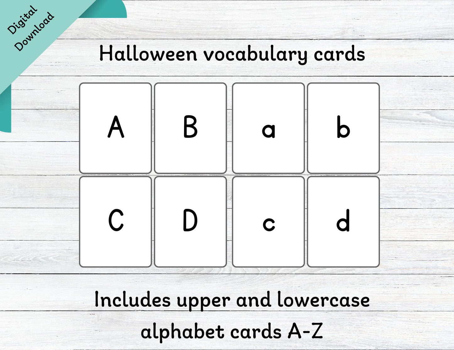Halloween Vocabulary Flashcards - Wonder's Journey