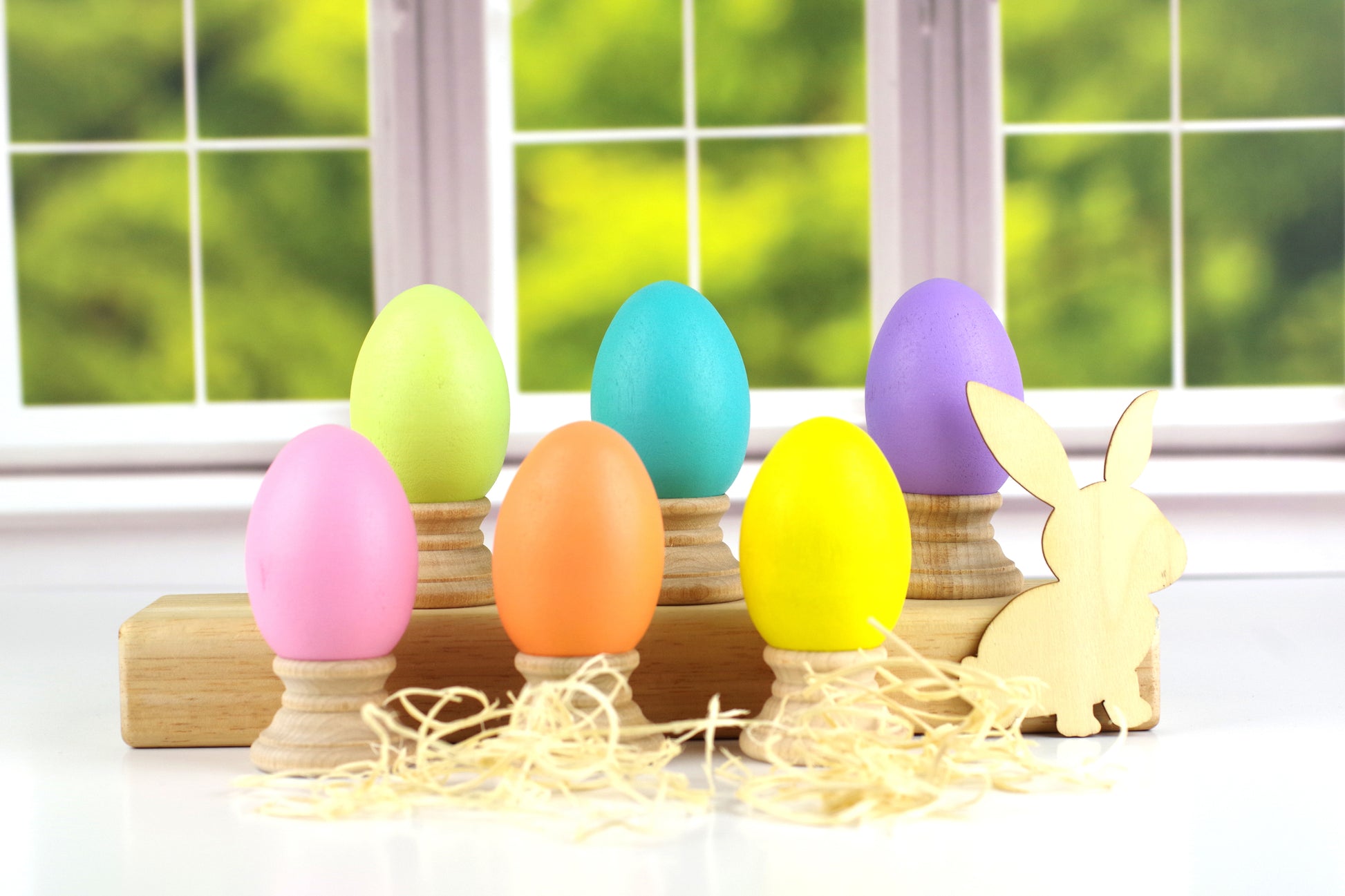 Montessori wooden egg and cup puzzle - Wonder's Journey