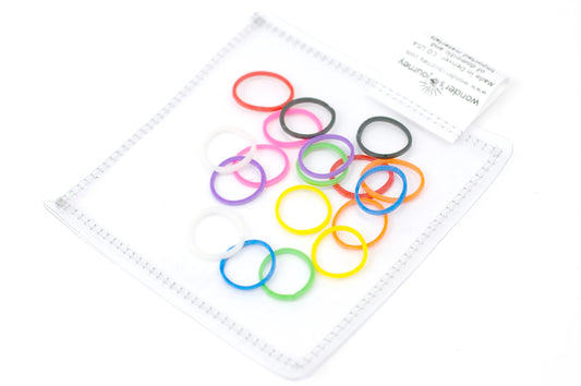 Clear sensory pouch with rubber bands - Wonder's Journey