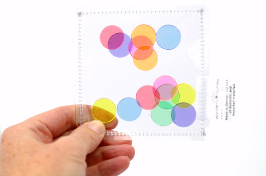 Clear sensory pouch with bingo chips - Wonder's Journey
