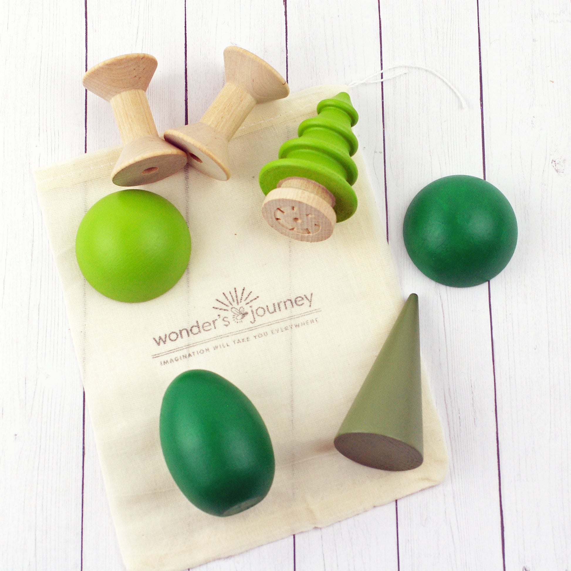 Wooden Waldorf Tree set - Wonder's Journey