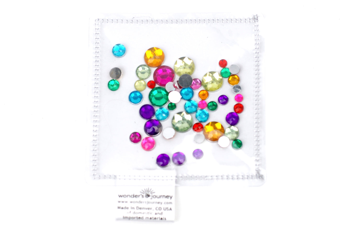 Clear sensory pouch with gems - Wonder's Journey