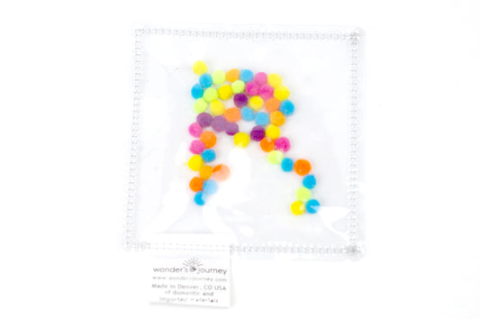 Set of Four Clear Sensory Pouches- set E - Wonder's Journey