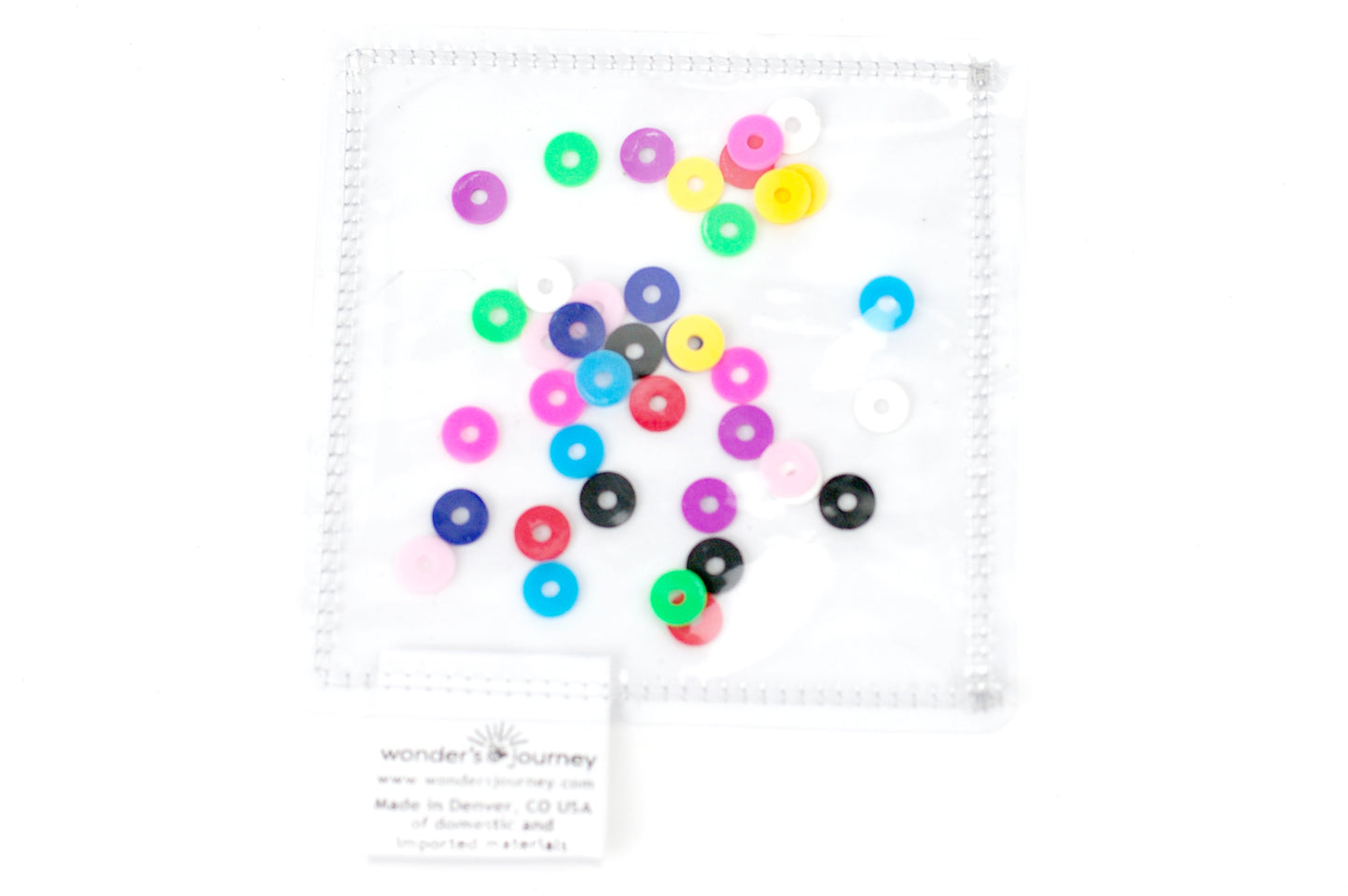 Set of Four Clear Sensory Pouches- set E - Wonder's Journey