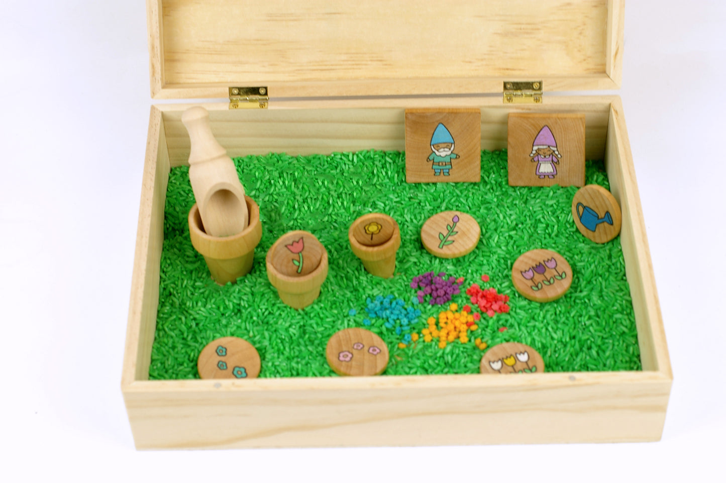 Complete Spring Garden small world sensory box - Wonder's Journey