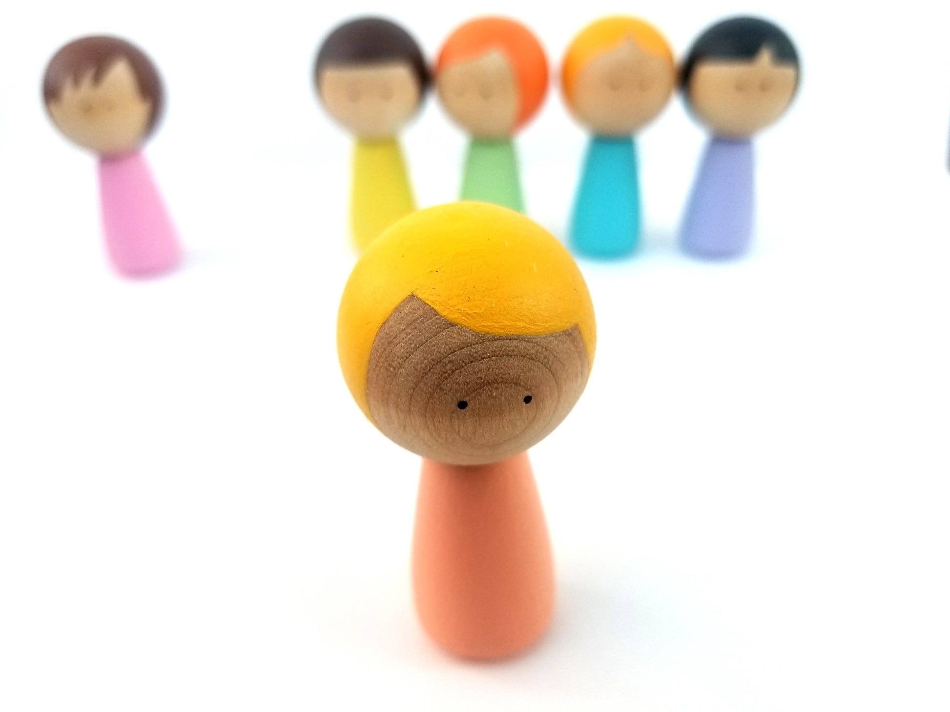 Pastel peg doll set - Wonder's Journey