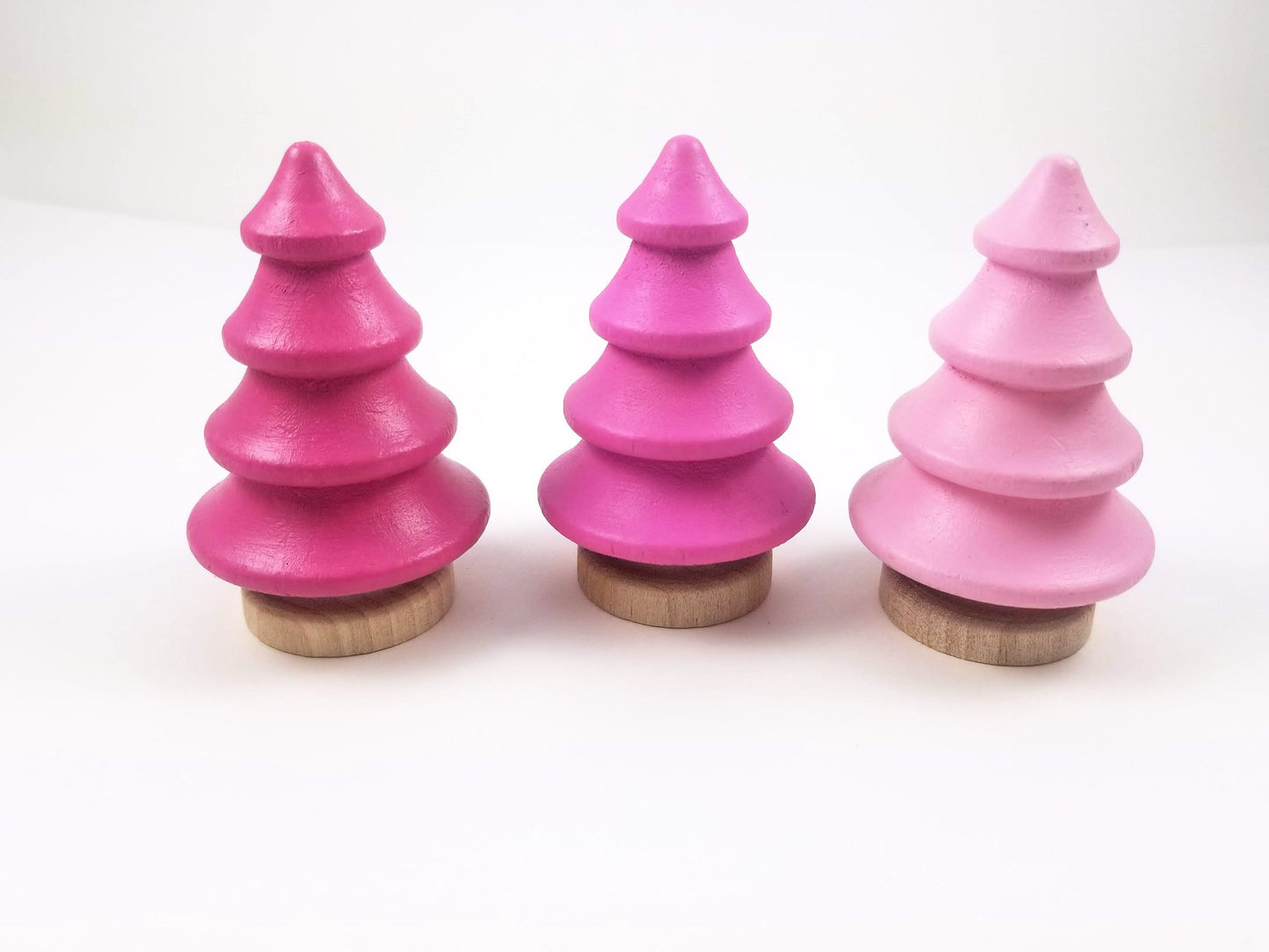 Painted wooden trees - Wonder's Journey