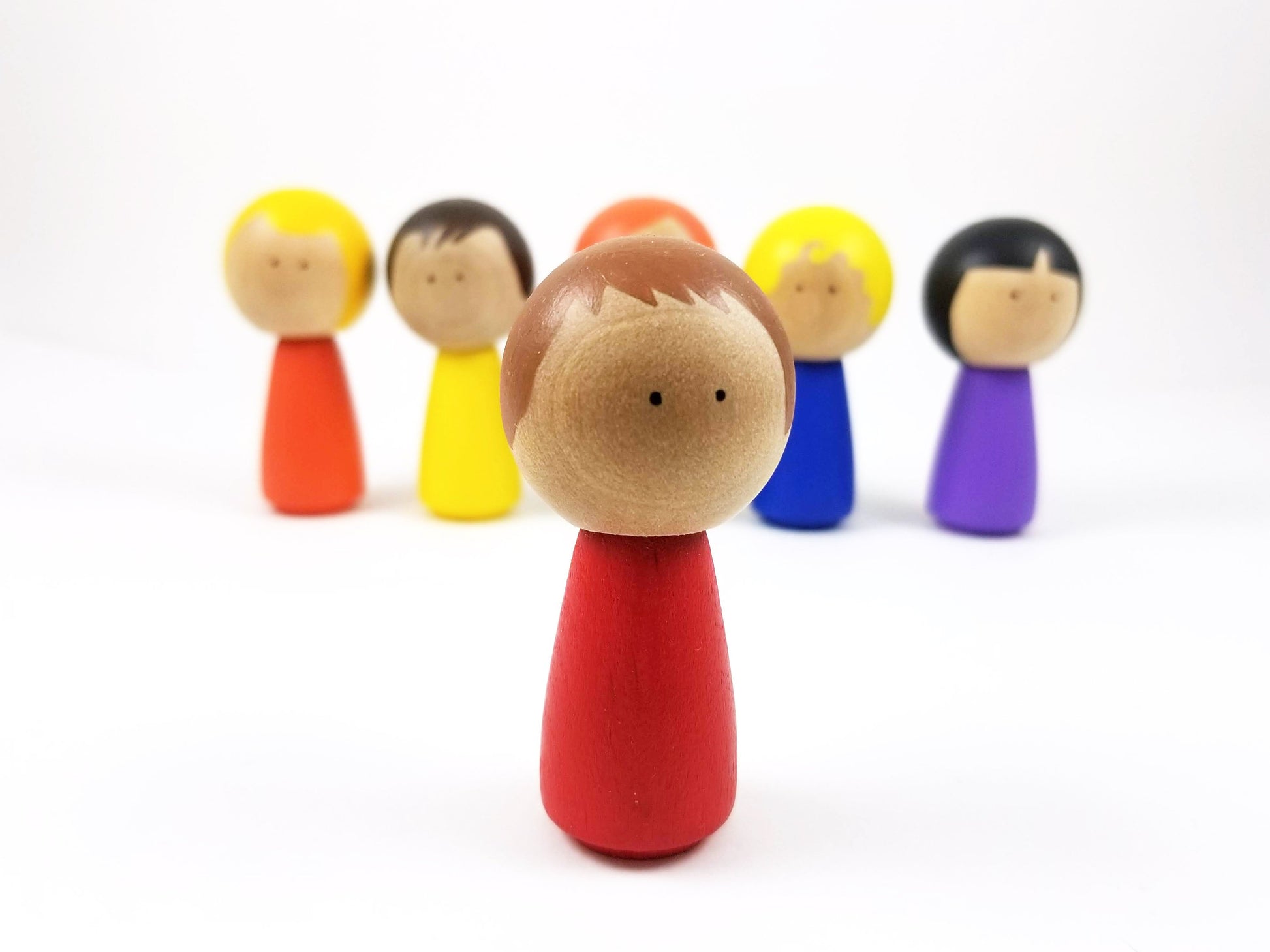 Rainbow peg doll set - Wonder's Journey