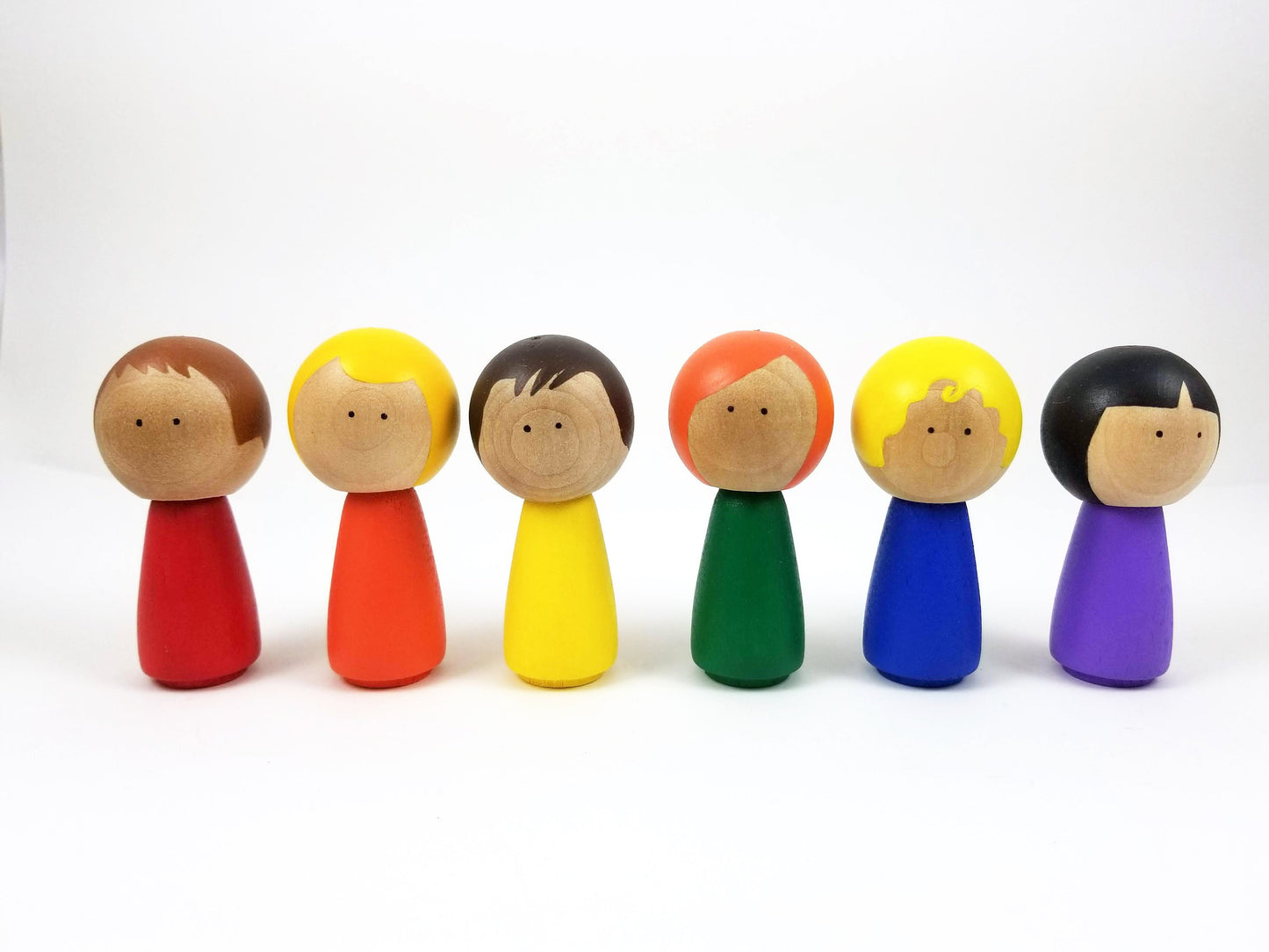 Rainbow peg doll set - Wonder's Journey