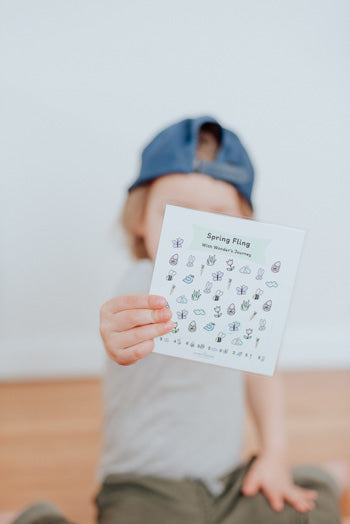 Spring Fling I spy card with marker - Wonder's Journey