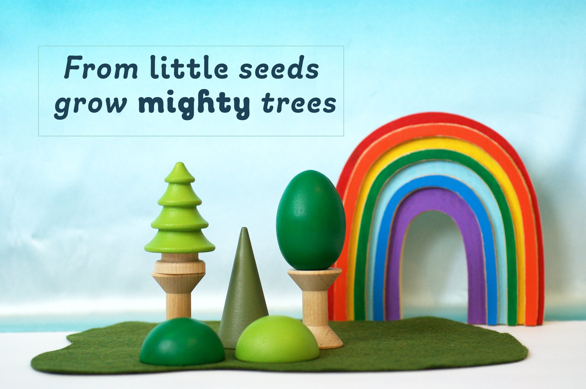 Wooden Waldorf Tree set - Wonder's Journey
