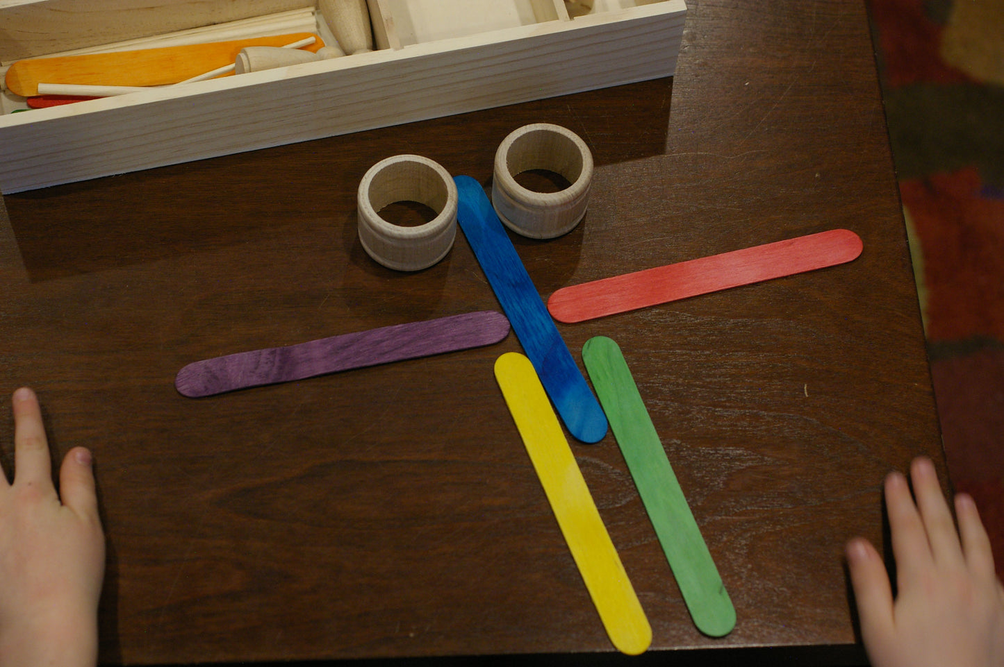 Loose parts divided tray with lid - Wonder's Journey