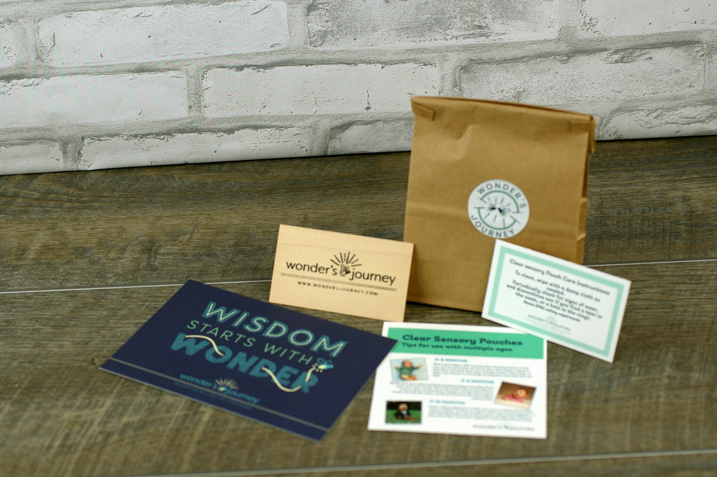 Clear sensory pouch with gems - Wonder's Journey