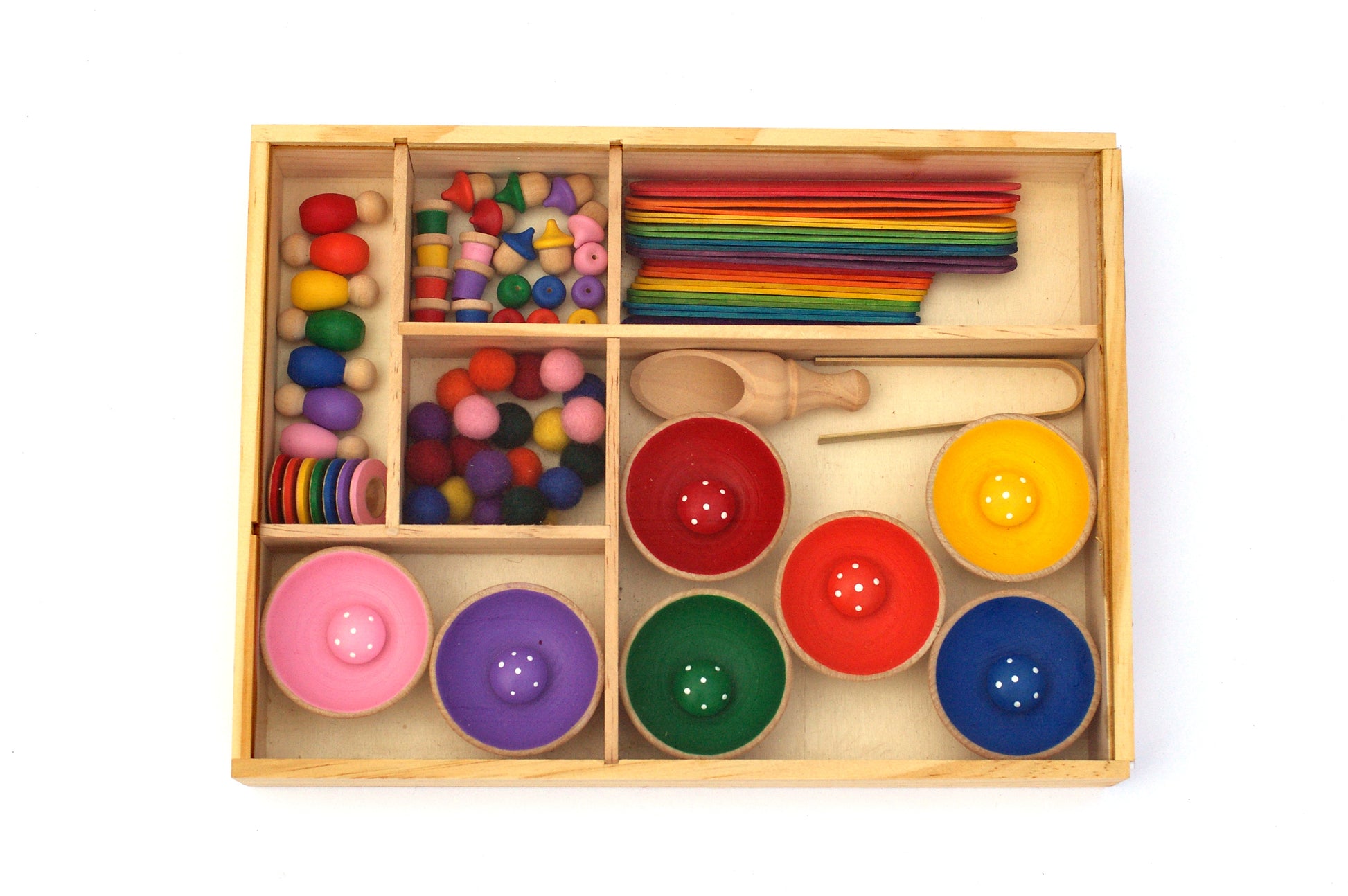 Rainbow Loose Parts Tray - Wonder's Journey