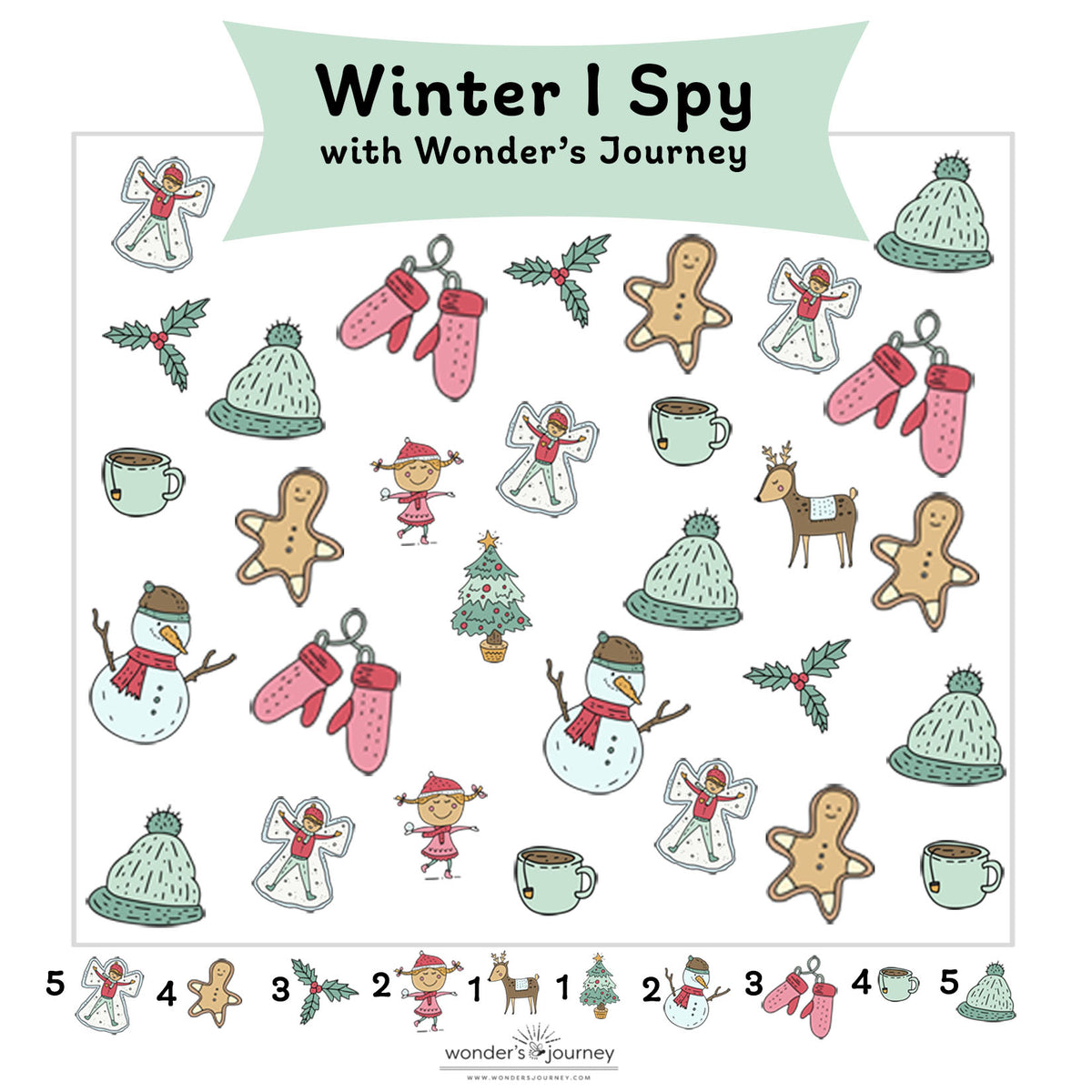 I Spy Winter Wonderland Sensory Bag (with Free Printable) – Mama Instincts®