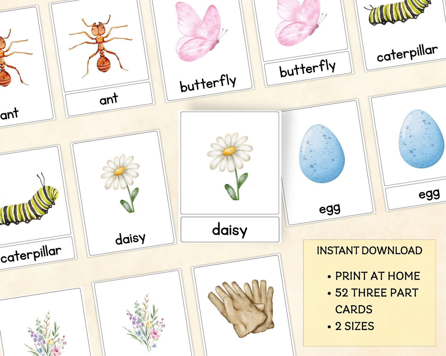 Spring Alphabet Three-Part Cards - Wonder's Journey
