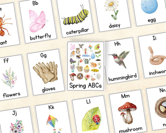Spring Alphabet Flashcards - Wonder's Journey
