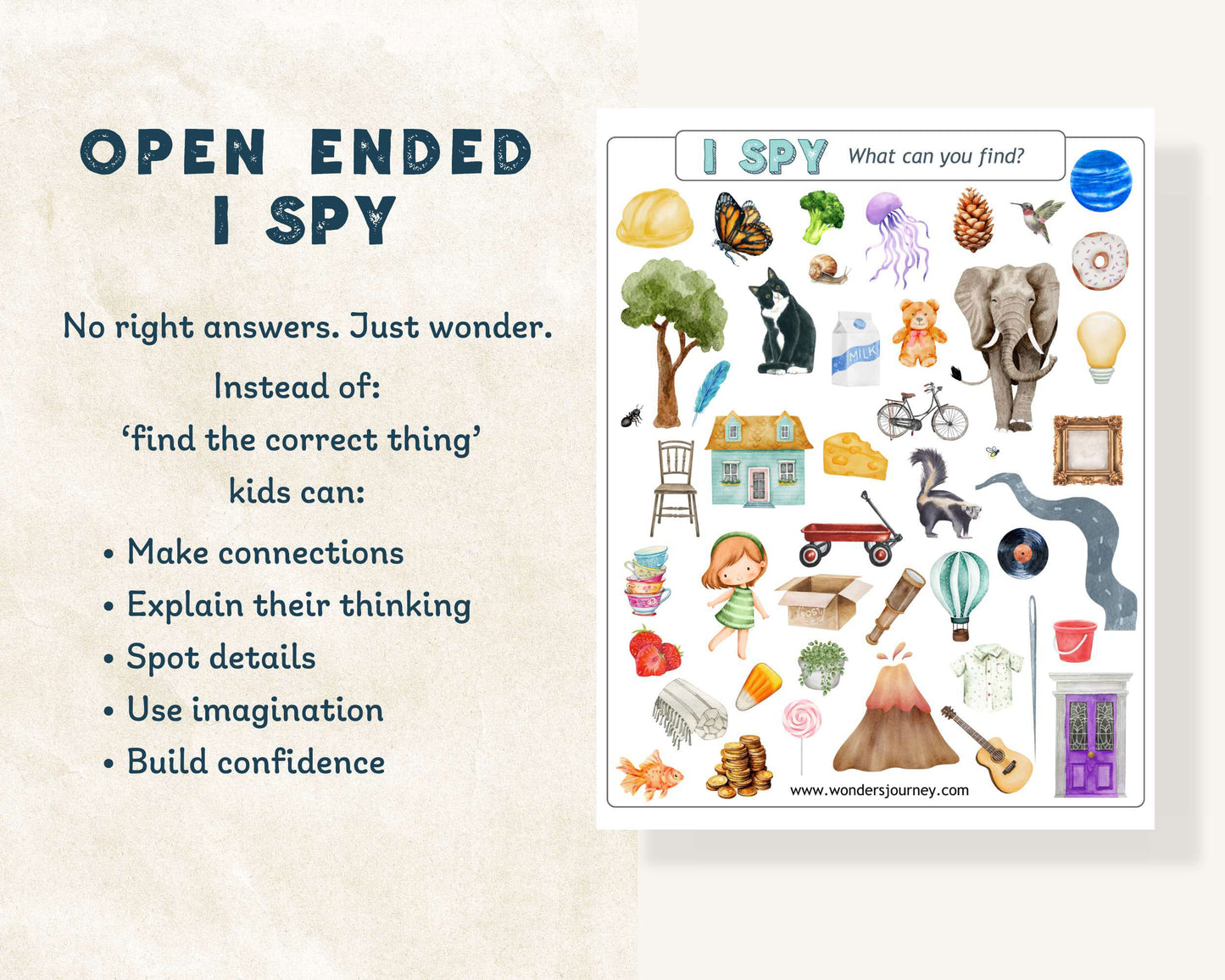 Open ended I spy Digital Download