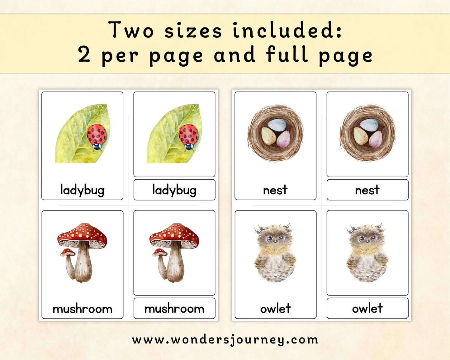 Spring Alphabet Three-Part Cards - Wonder's Journey