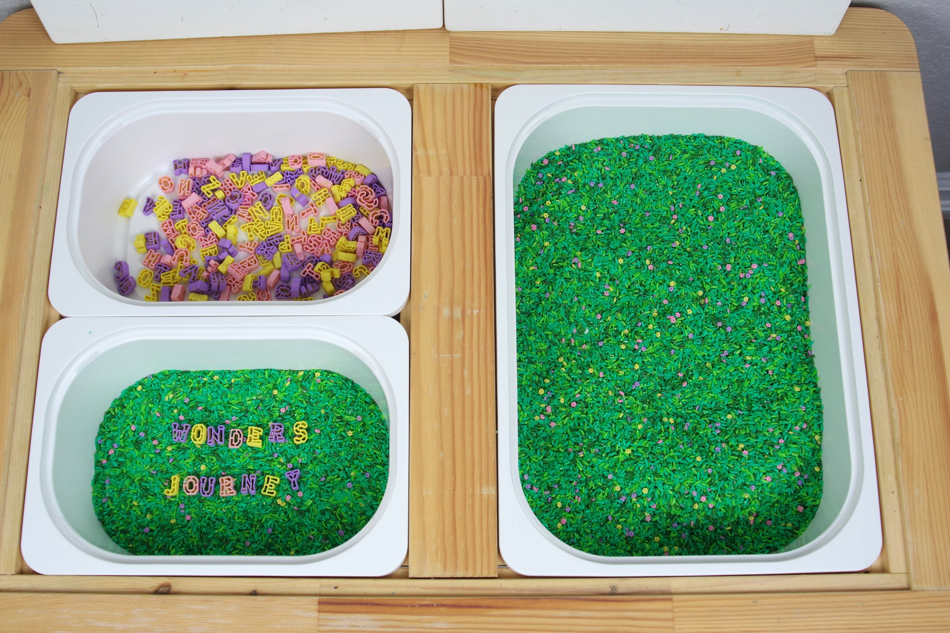 Spring ABC Sensory Bin Filler - Wonder's Journey