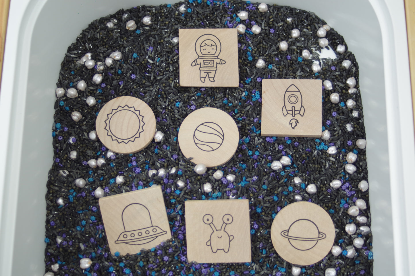 Space Sensory Bin Filler - Wonder's Journey