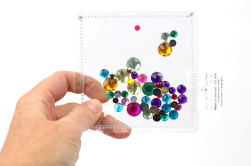 Clear sensory pouch with gems - Wonder's Journey
