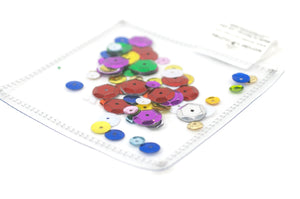 Clear sensory pouch with sequins - Wonder's Journey