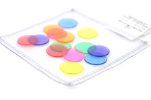 Load image into Gallery viewer, Clear sensory pouch with bingo chips - Wonder&#39;s Journey
