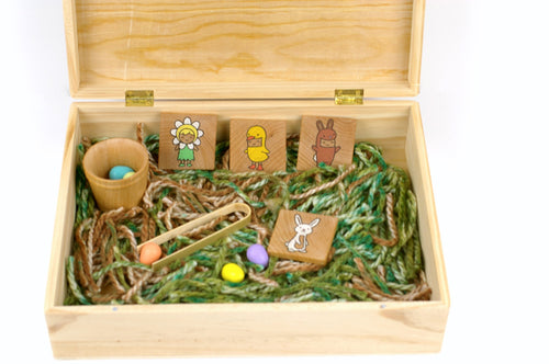 Complete Easter kids small world sensory box - Wonder's Journey