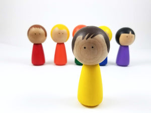 Rainbow peg doll set - Wonder's Journey