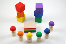 Load image into Gallery viewer, Rainbow building blocks - Wonder&#39;s Journey
