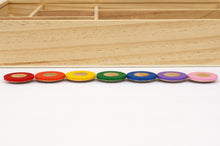 Load image into Gallery viewer, Rainbow Loose Parts Tray - Wonder&#39;s Journey
