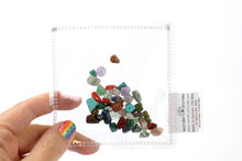 Load image into Gallery viewer, Clear sensory pouch with Rock chips - Wonder&#39;s Journey
