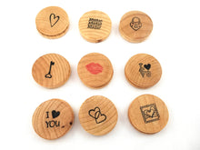 Load image into Gallery viewer, Valentine&#39;s Day wooden matching game - Wonder&#39;s Journey
